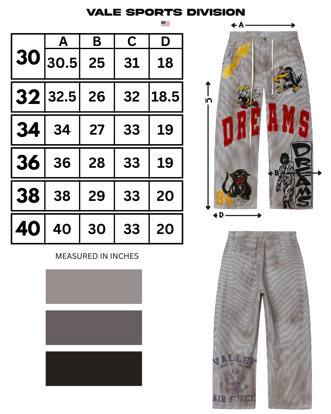 PINSTRIPE WORK PANTS