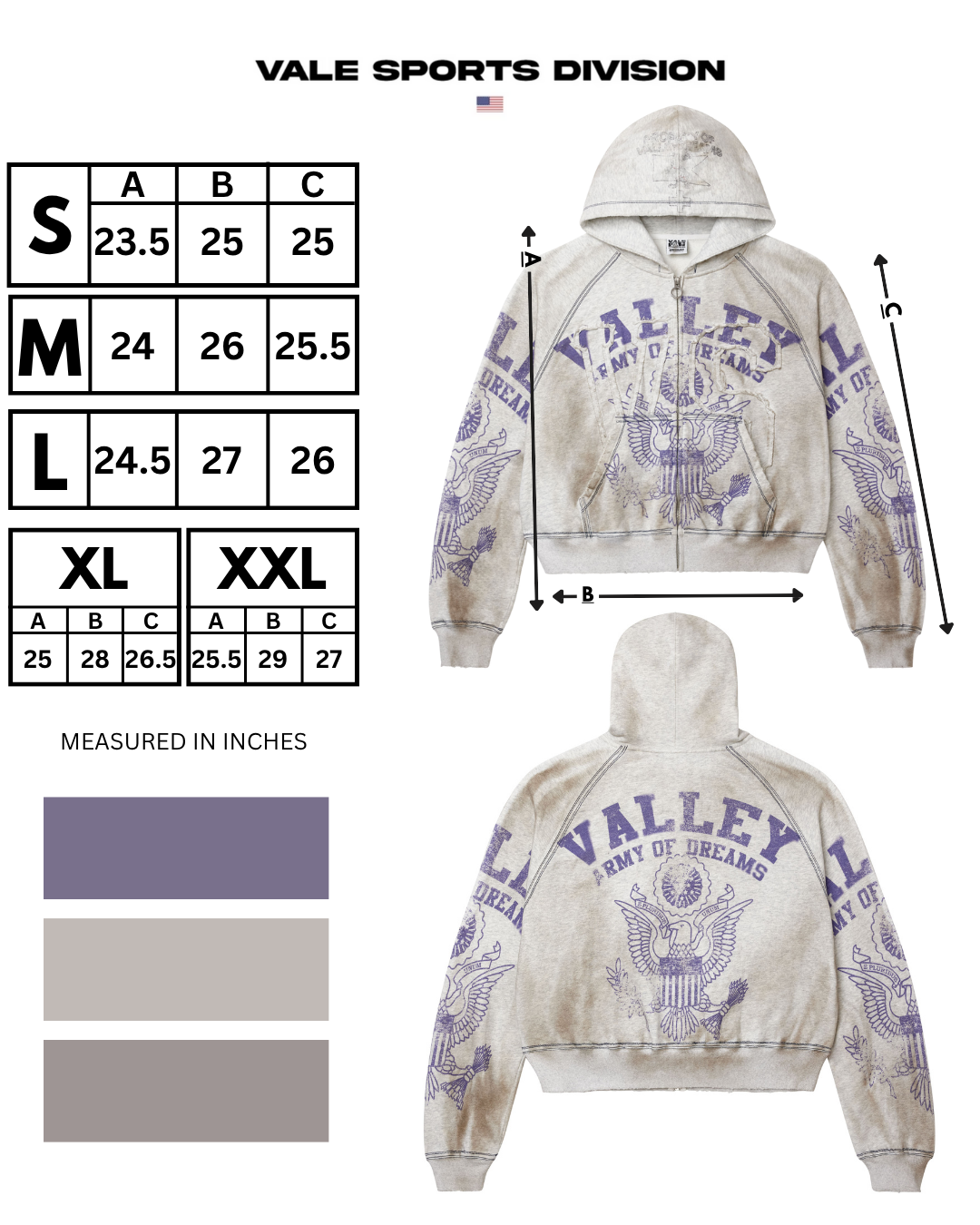 ARMY ZIP UP [GREY]