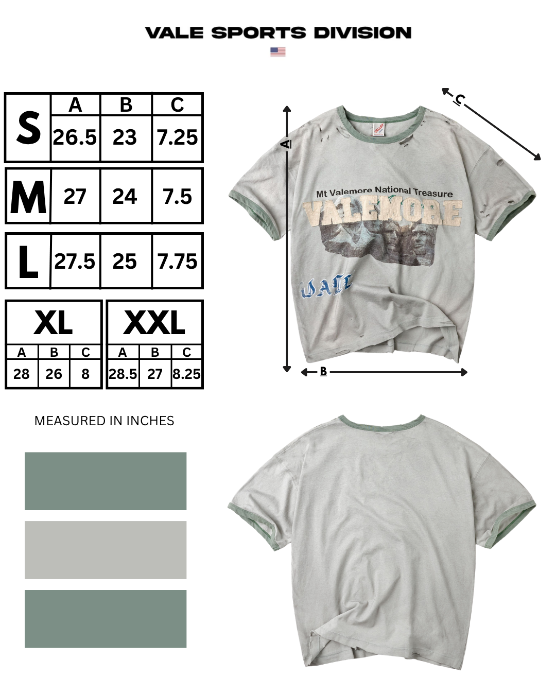 CAMP RINGER TEE [GREEN}