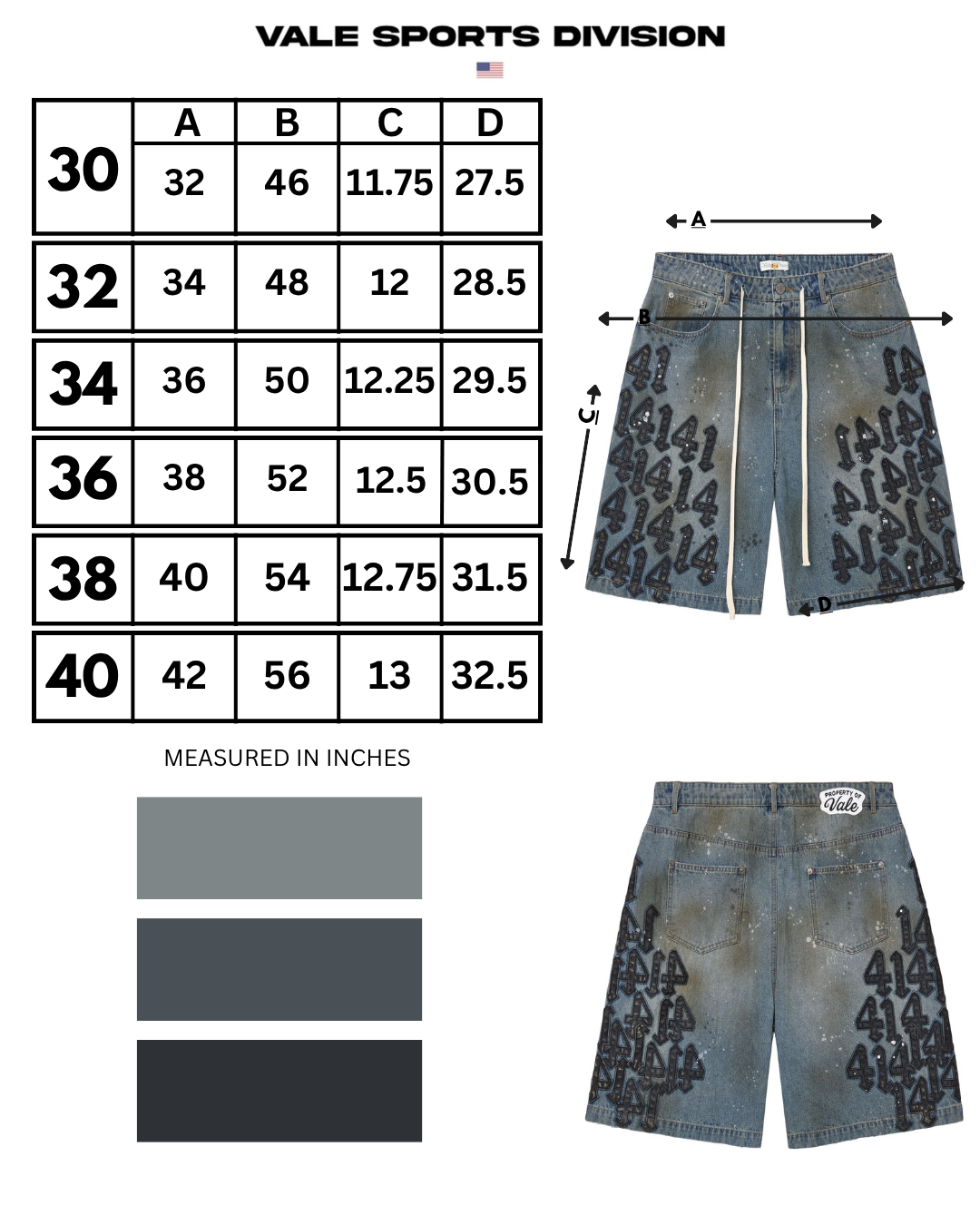 BLACK CHARM JORTS