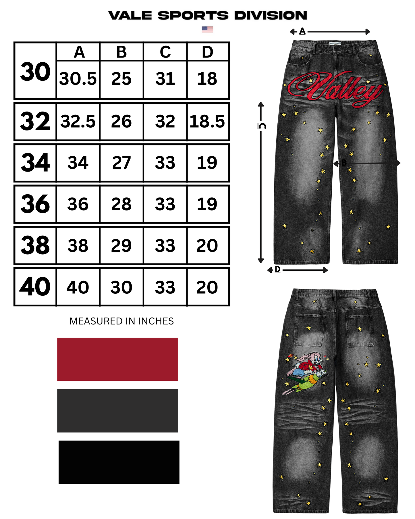 BLACK COSMO DENIM