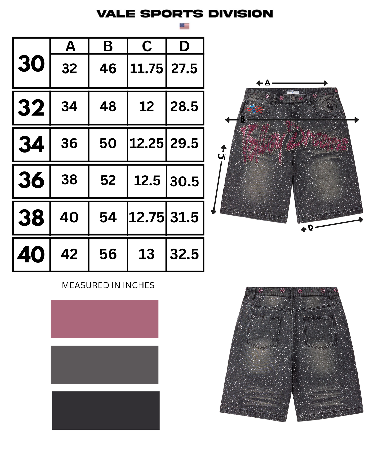 BLACK ICED OUT JORTS