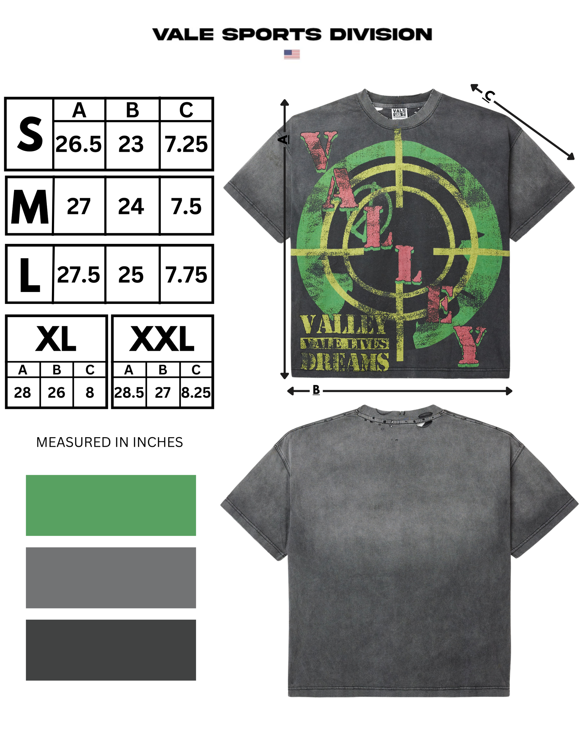 BLACK TARGET TEE