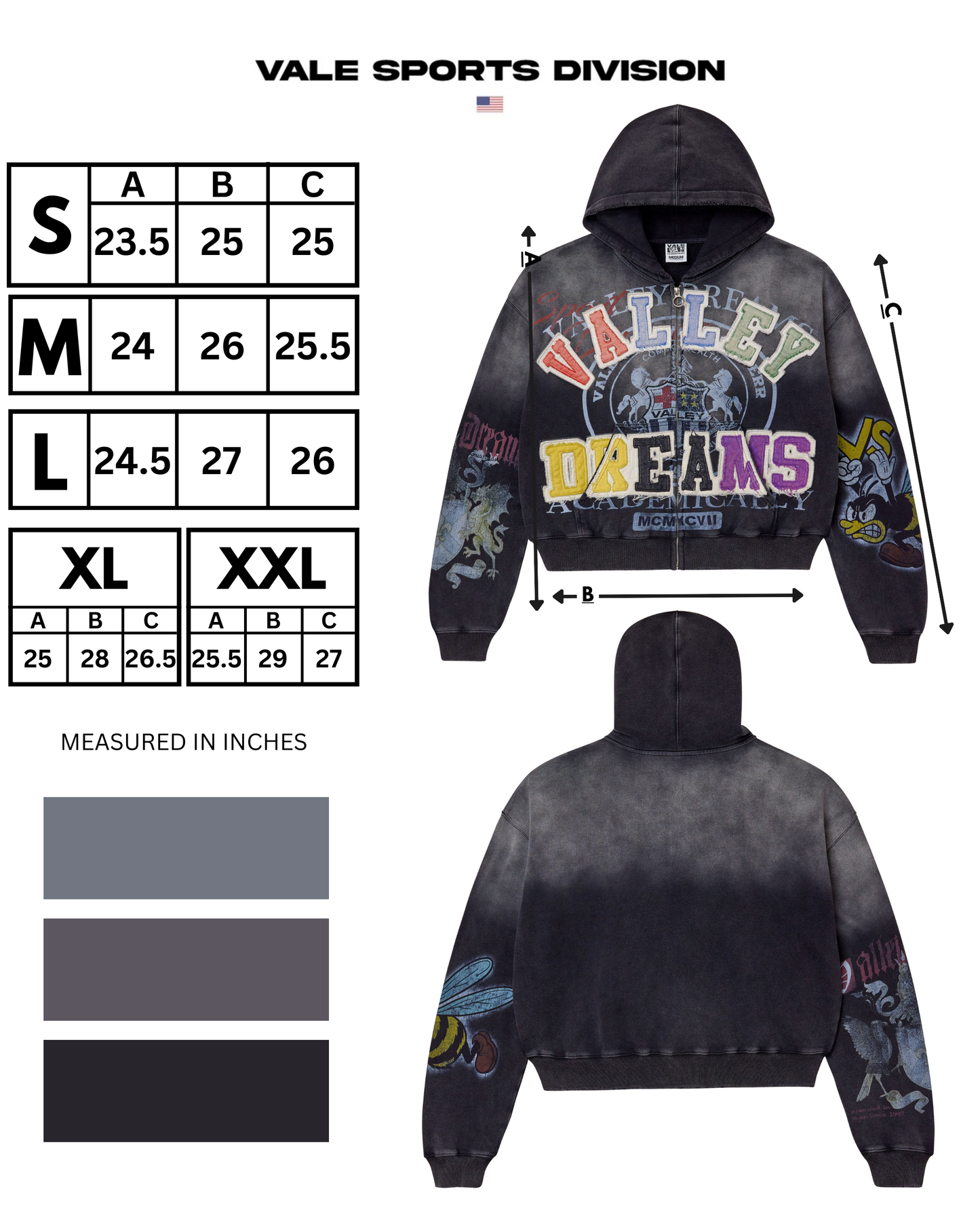 BLASTED ZIP UP