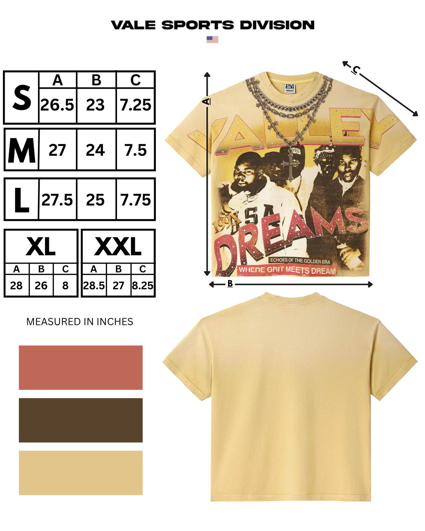 GOLDEN CHAMBERS BLING TEE