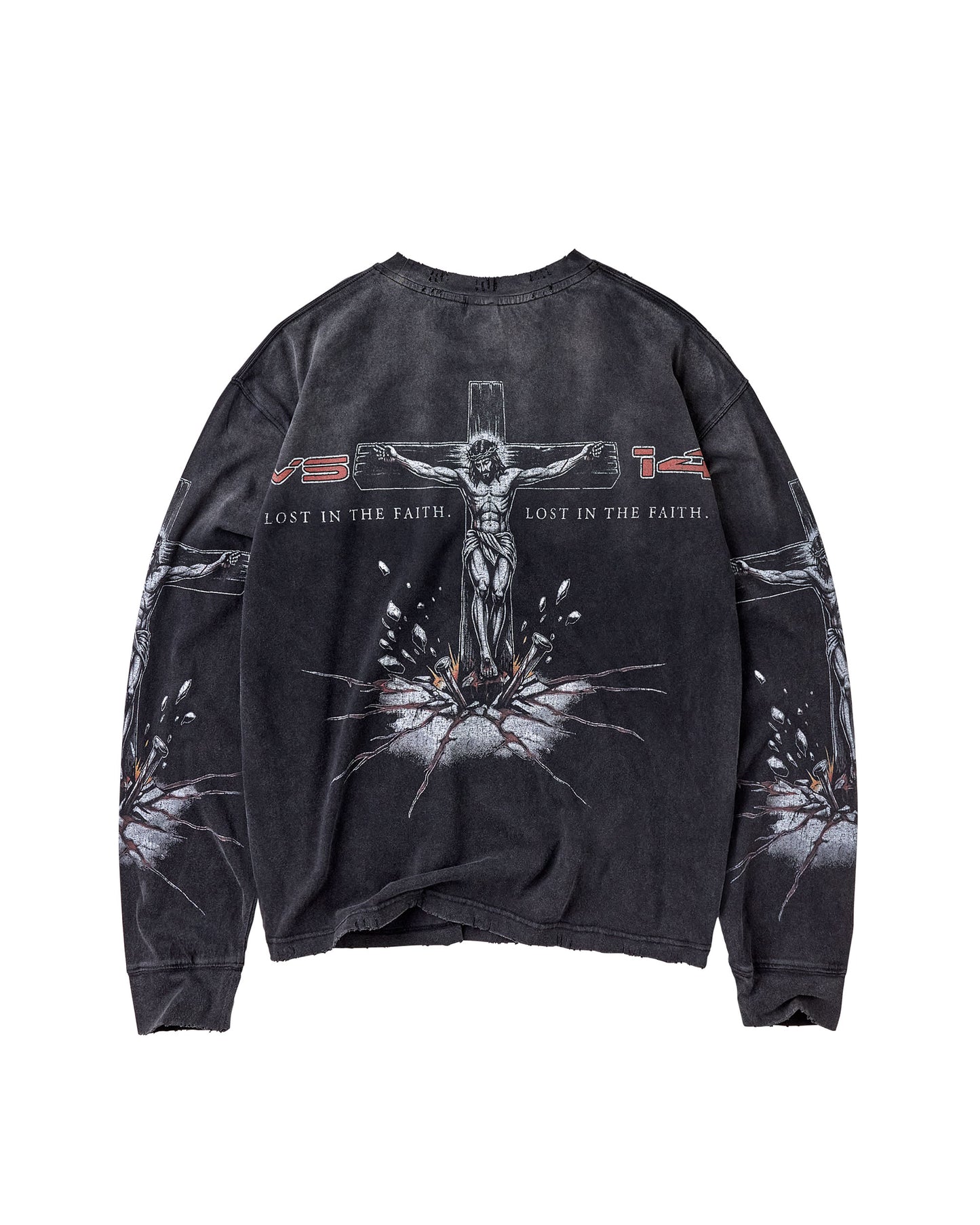 CONCRETE CROSS LS [BLACK]