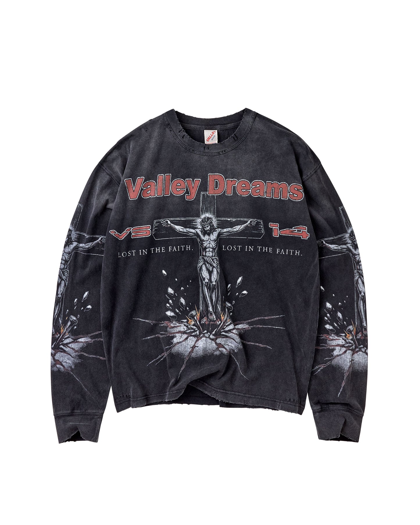CONCRETE CROSS LS [BLACK]