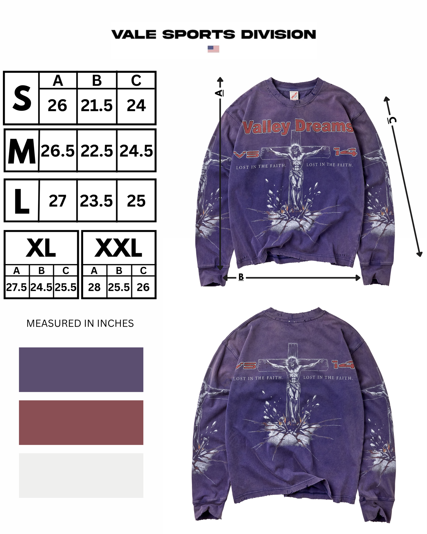 CONCRETE CROSS LS [NAVY]