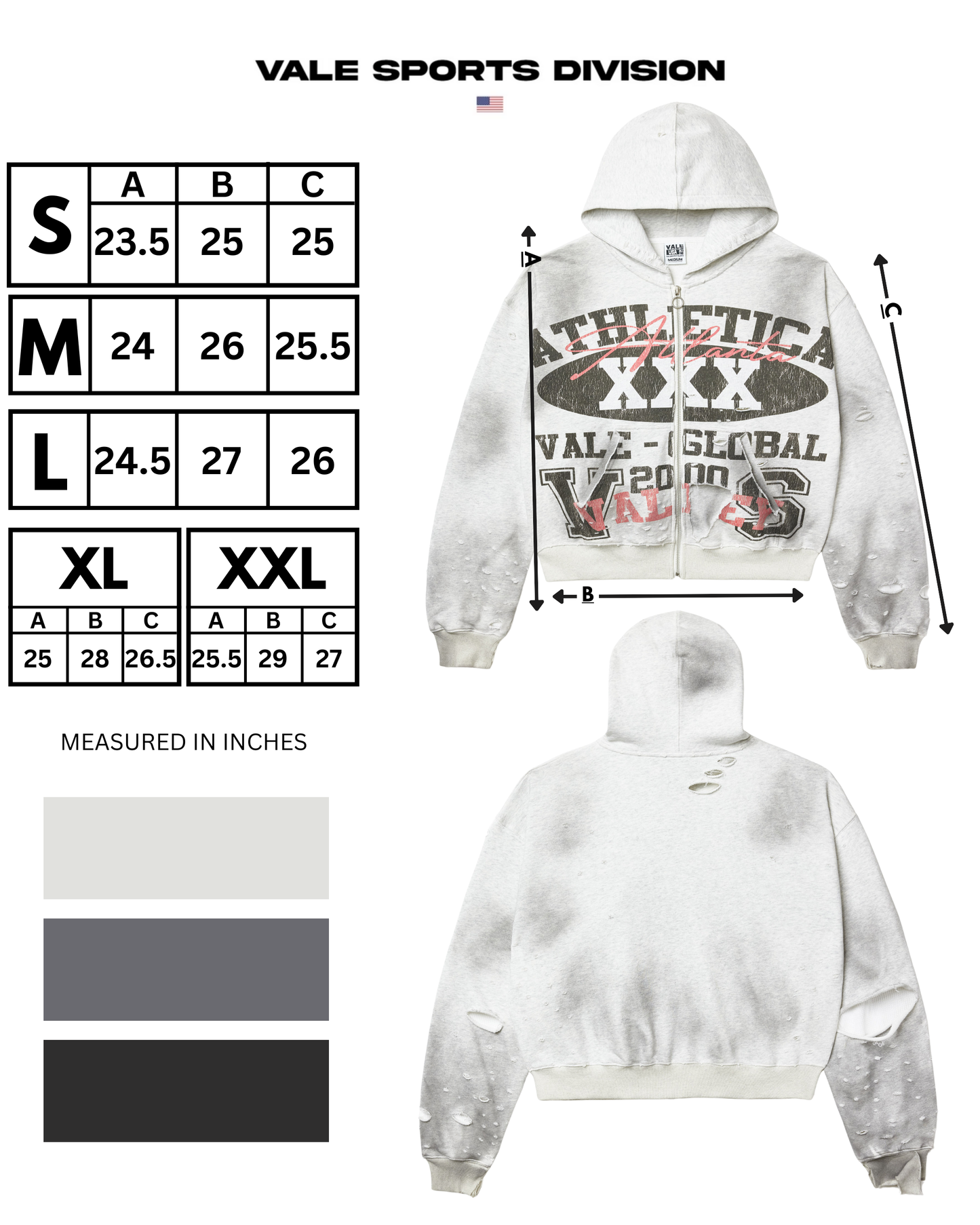 DESTROYER ZIP UP HOODIE