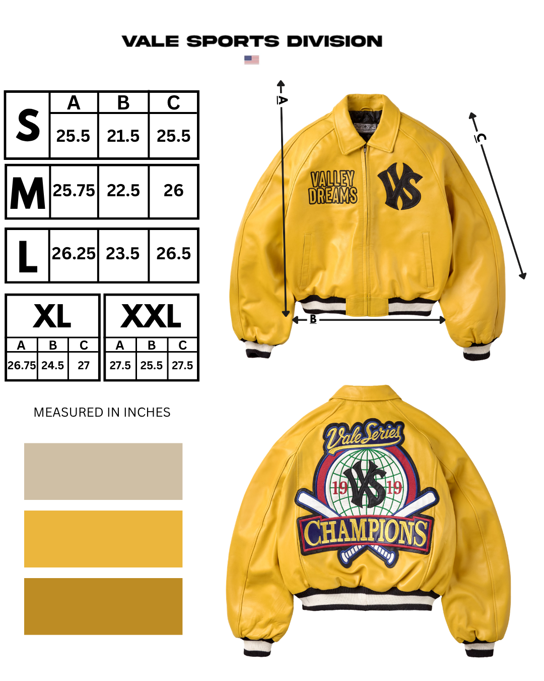 CHAMPIONSHIP JACKET (YELLOW)