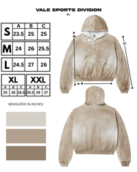 MUD BLANK ZIP UP HOODIE