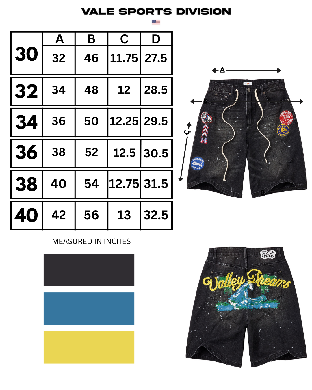 PARADISE JORTS [BLACK]