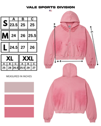 PINK BLANK ZIP UP HOODIE