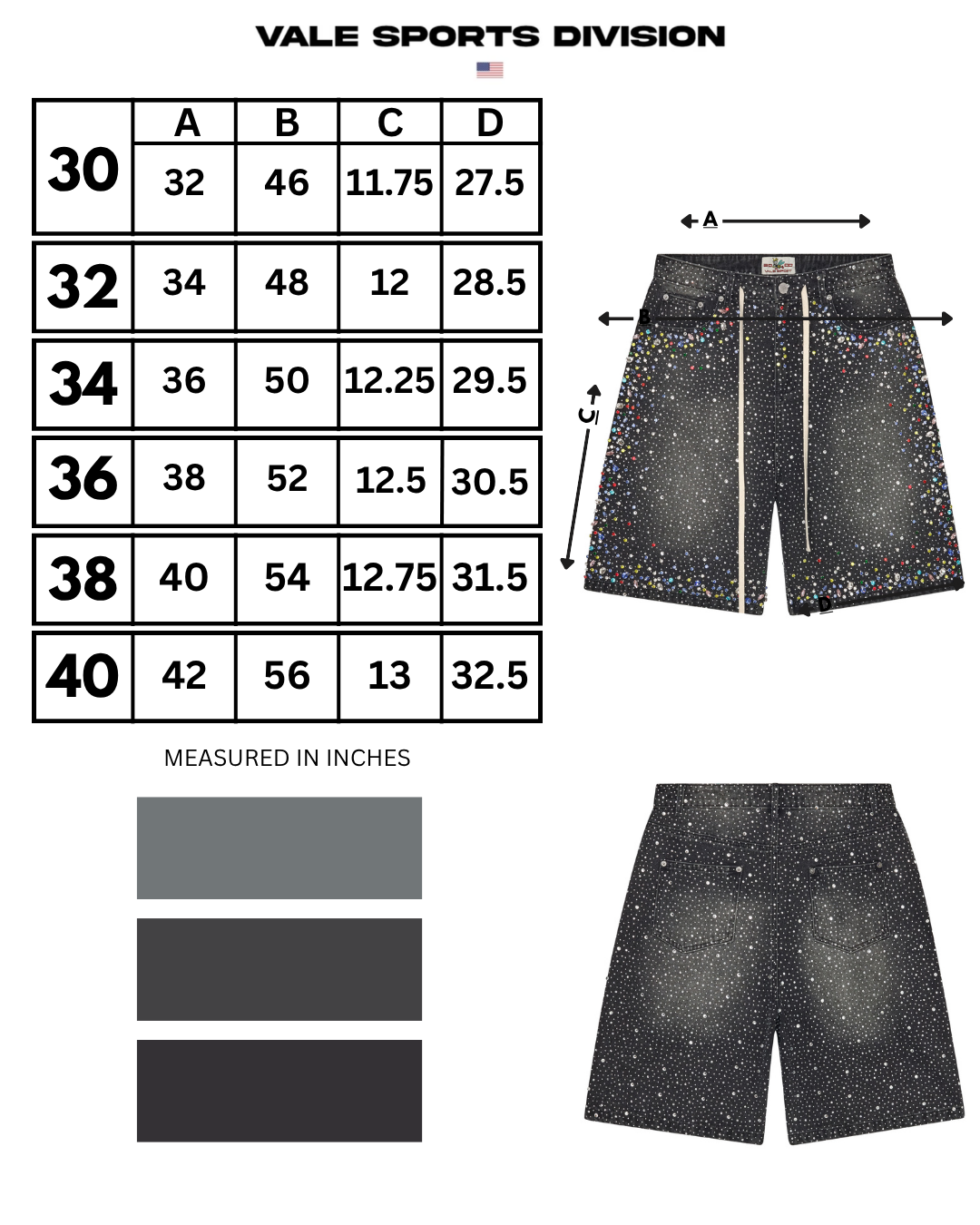 RAINSTORM V2 JORTS [BLACK]