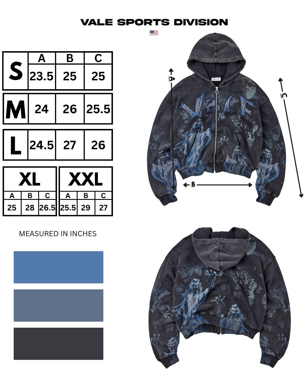 CASPER ZIP UP HOODIE