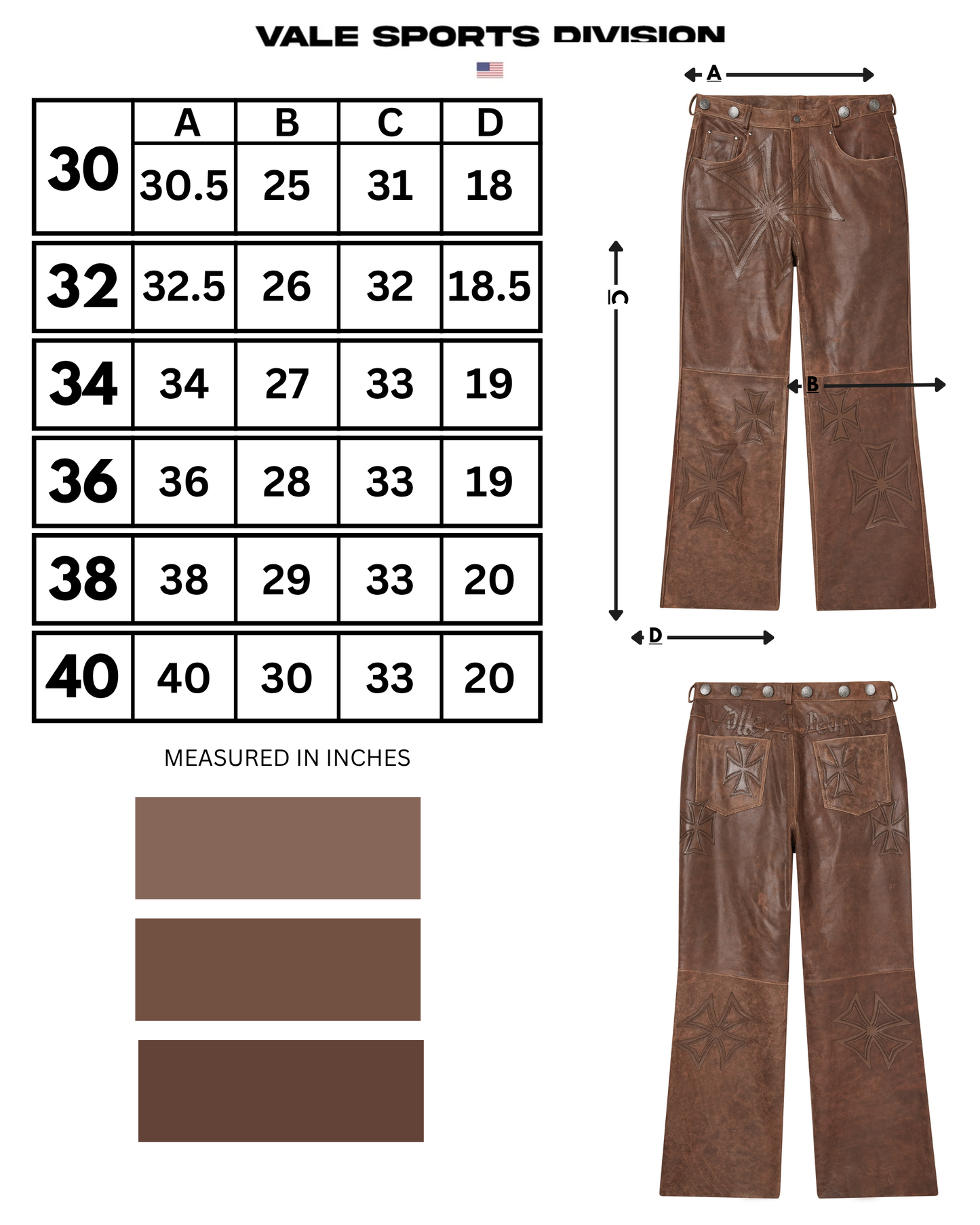 TOBACCO CROXXX LEATHER PANTS