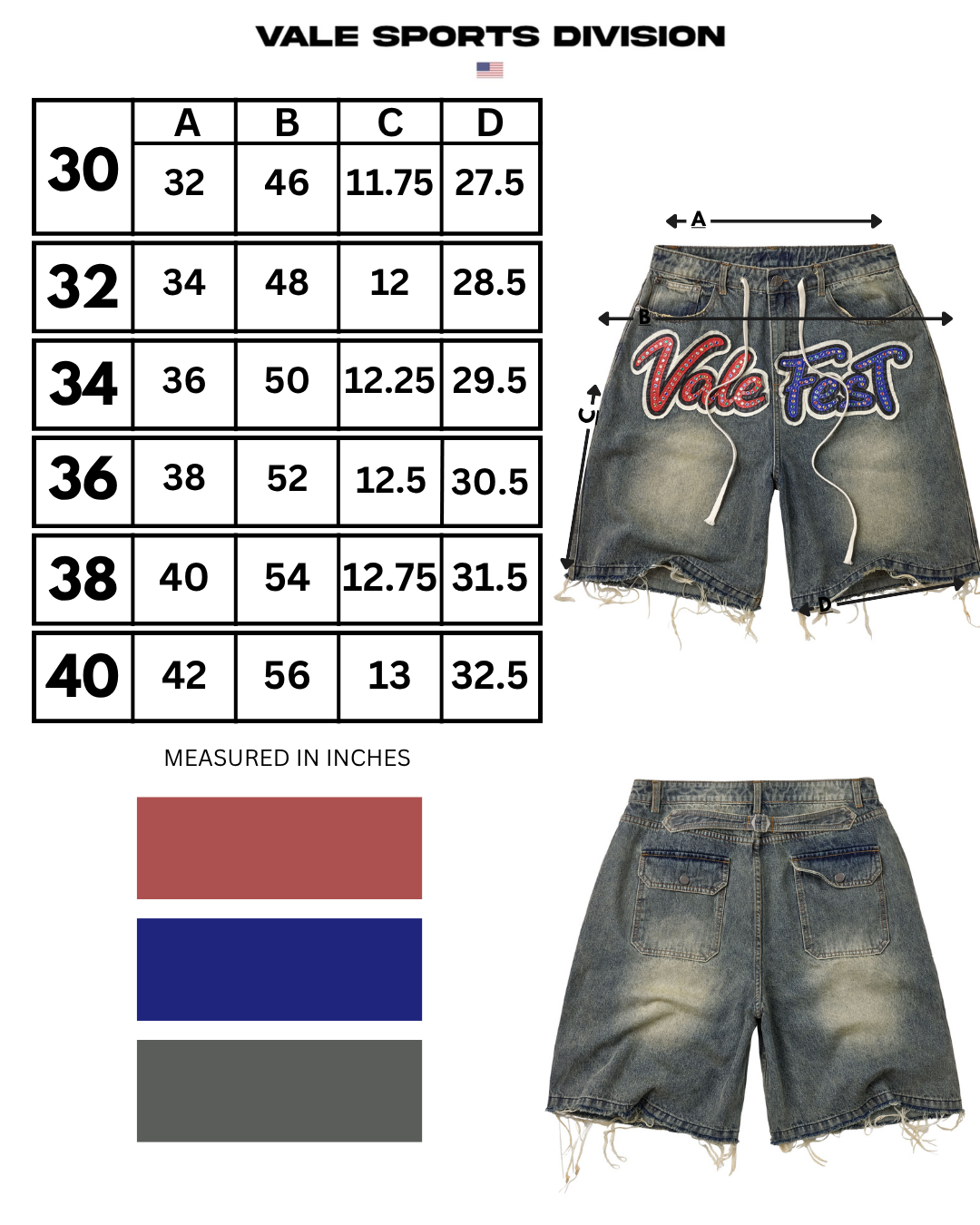 VALE FEST JORTS