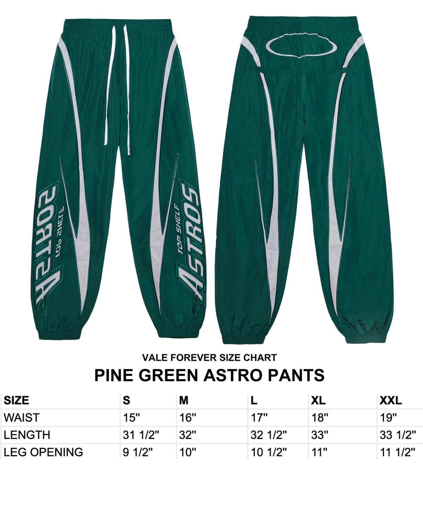 PINE GREEN ASTRO PANTS