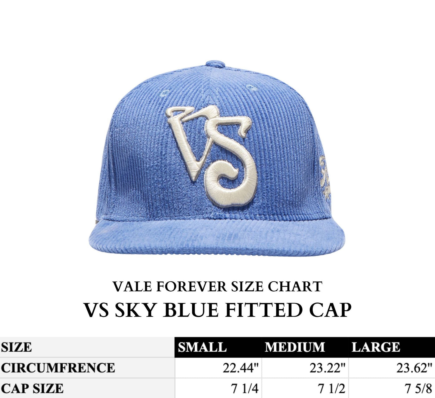 VS SKY BLUE FITTED CAP
