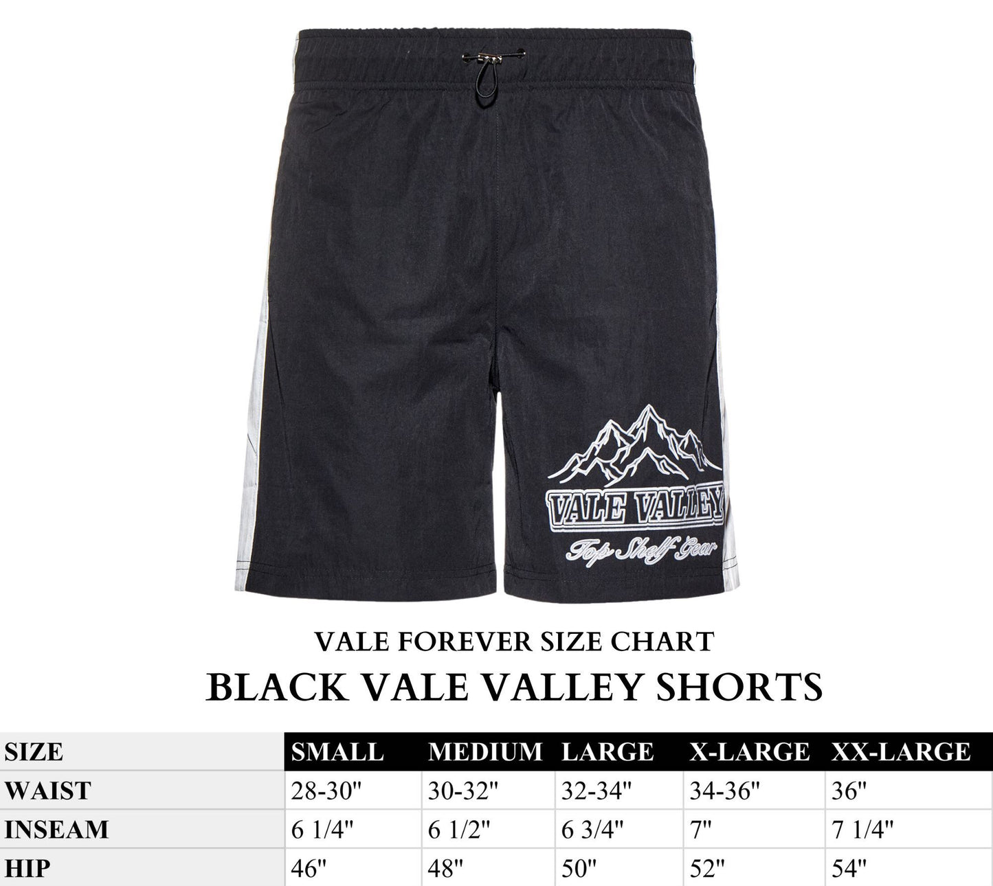 BLACK VALE VALLEY SHORTS