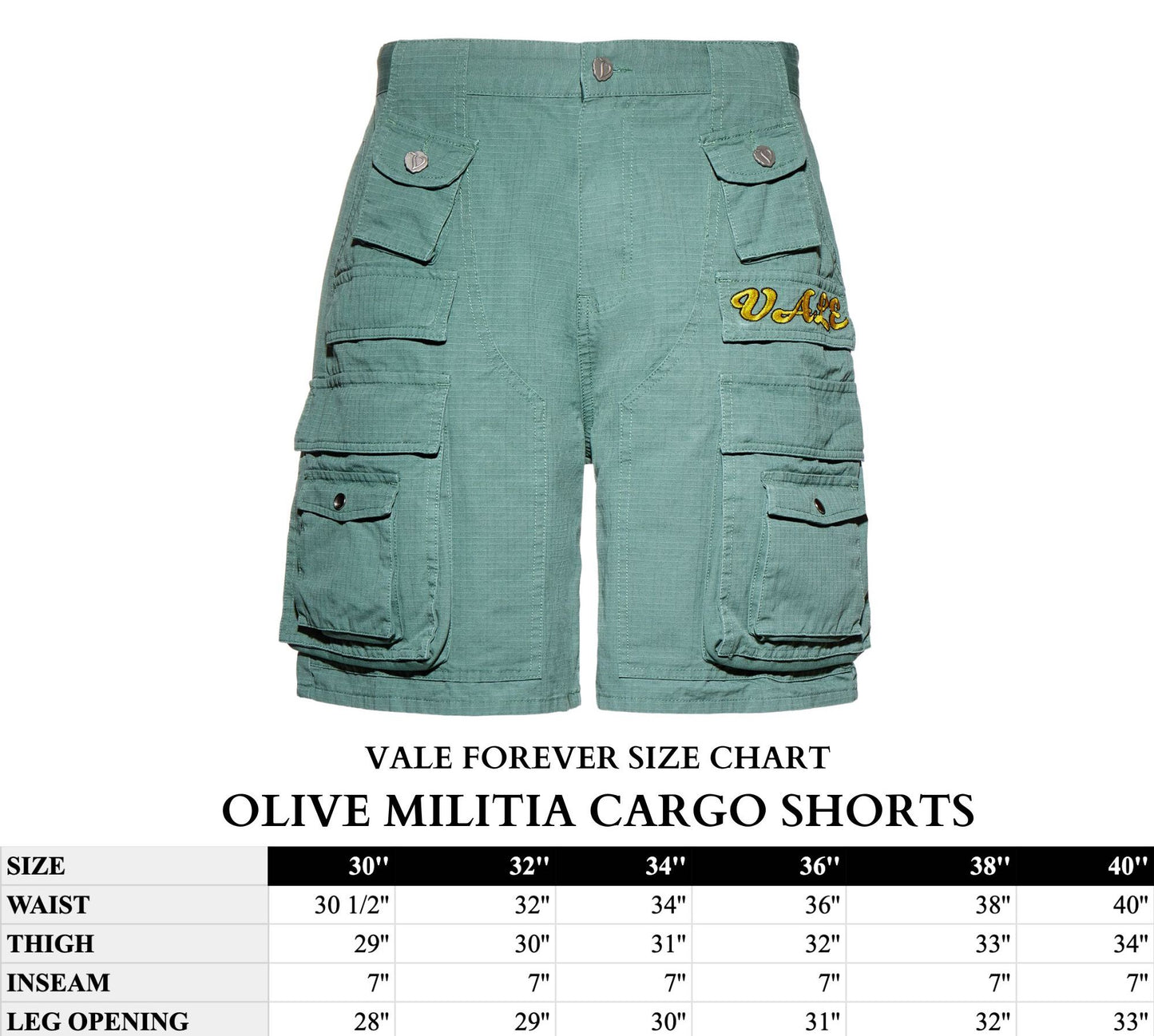 OLIVE MILITIA CARGO SHORTS