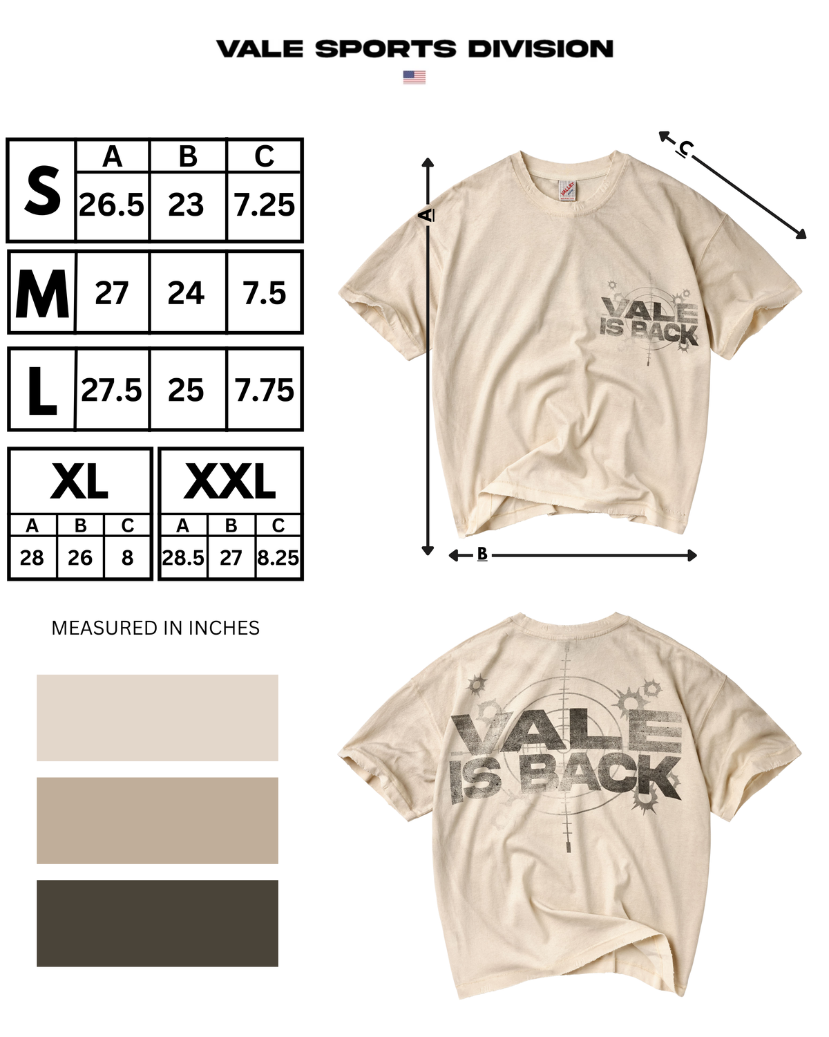 VALE IS BACK TEE – Vale Forever