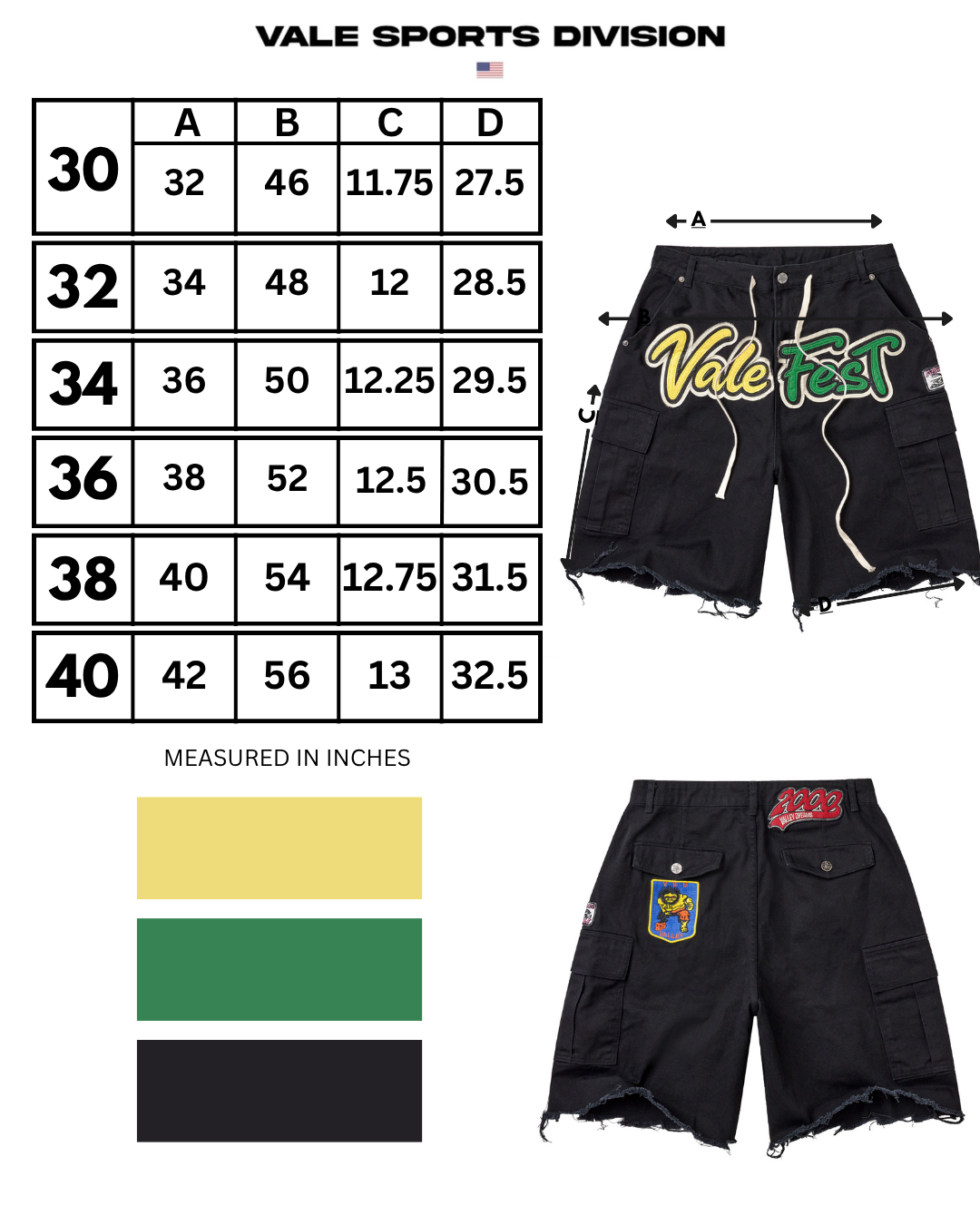 VALE FEST CARGO JORTS
