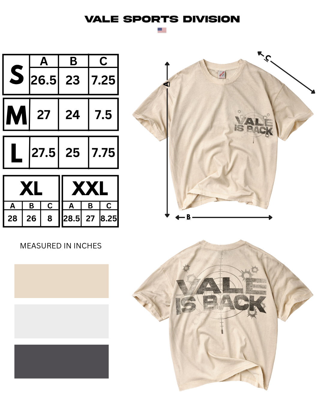 VALE IS BACK TEE