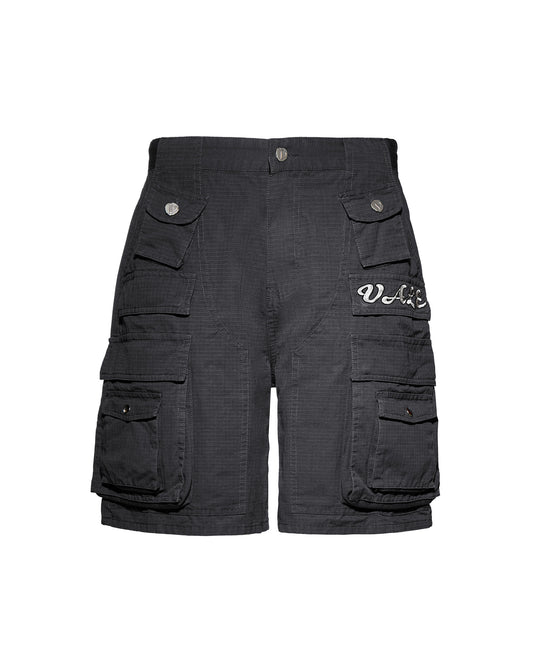 BLACK MILITIA CARGO SHORTS