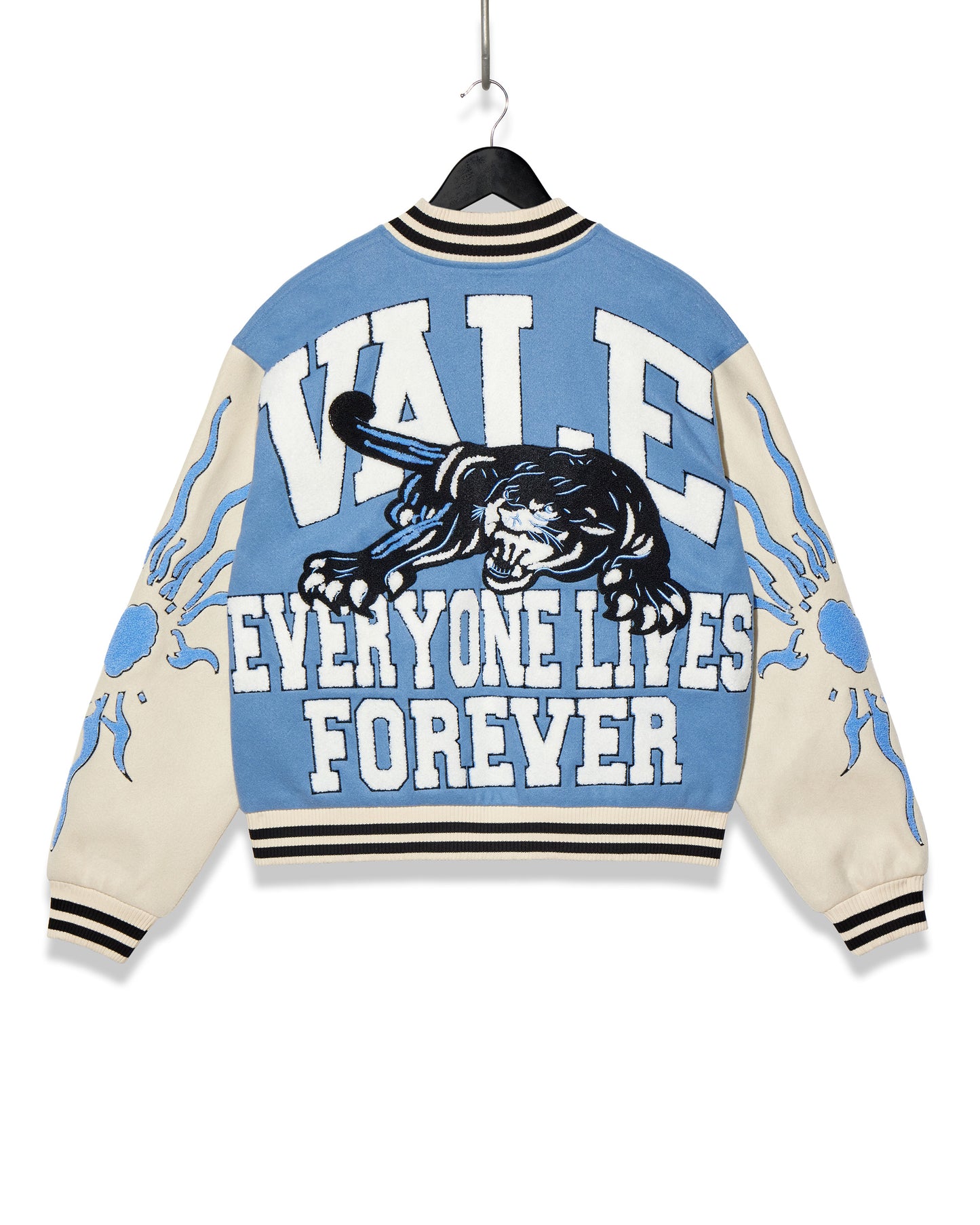 VALE VARSITY JACKET SKY BLUE