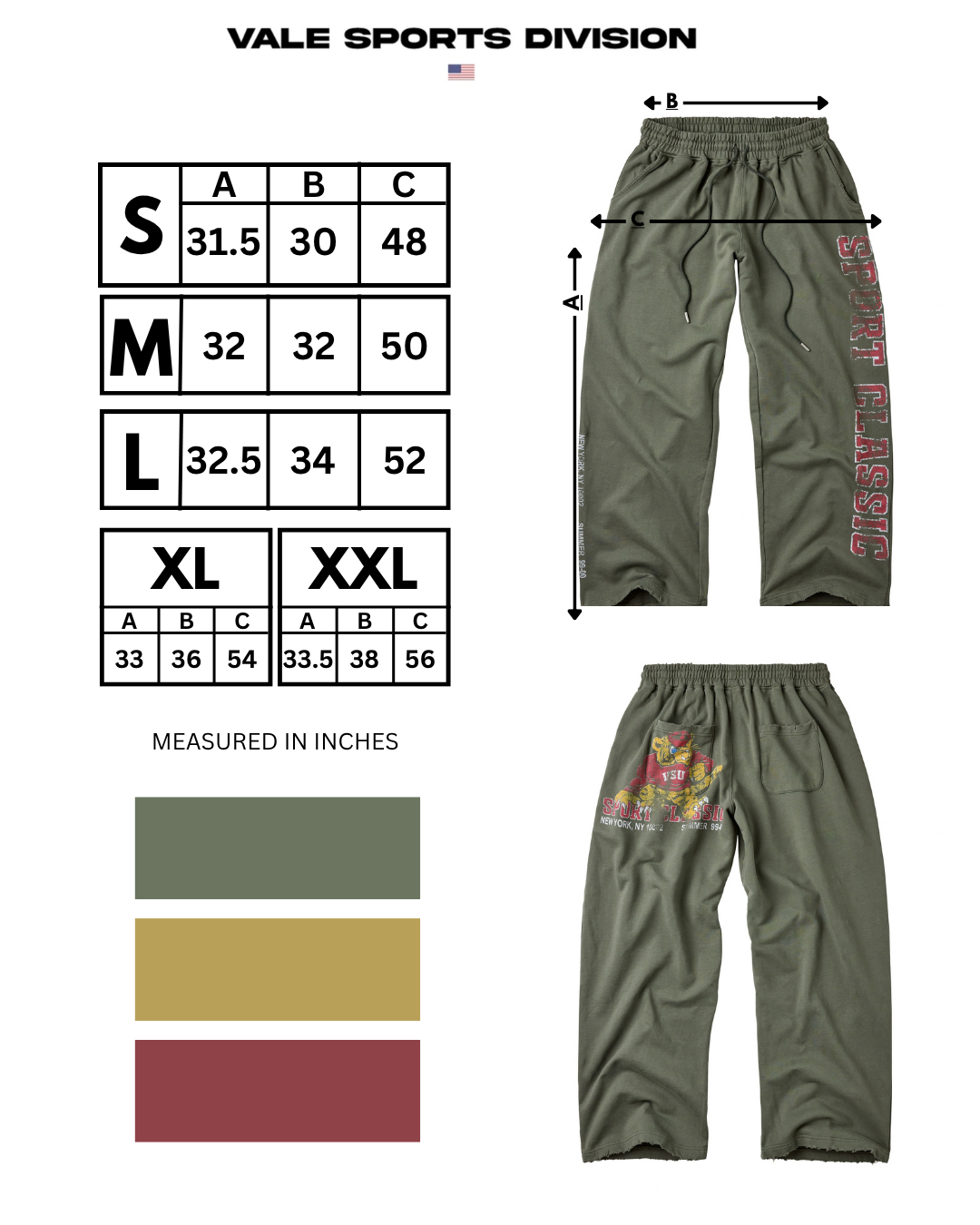 SPORT CLASSIC SWEATS [OLIVE]