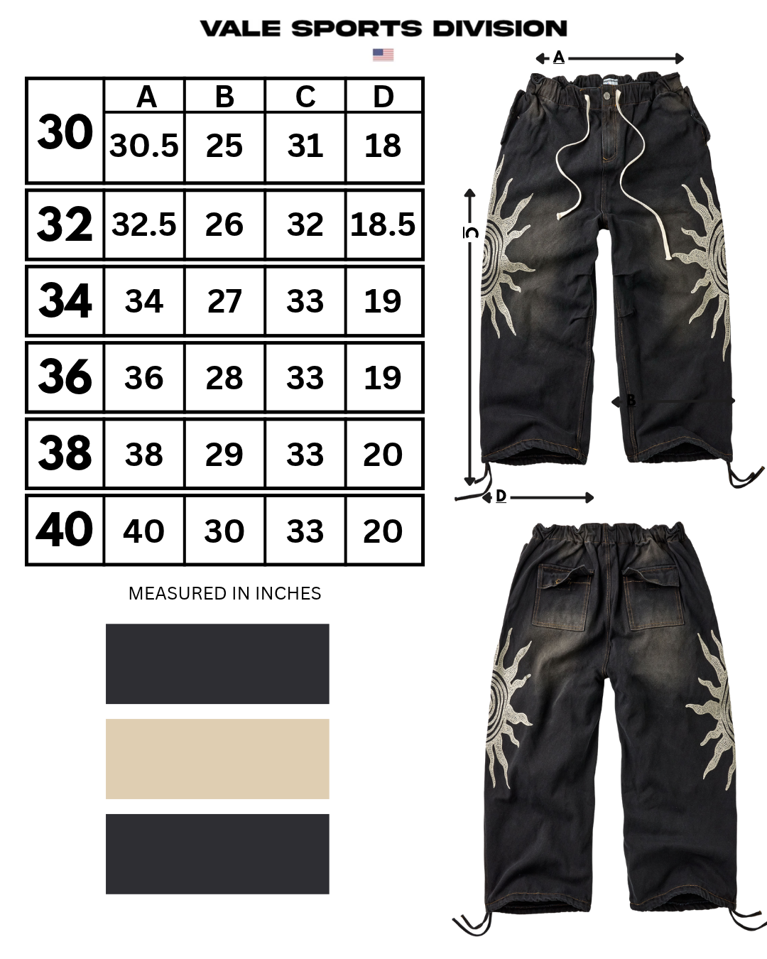 BLACK SUN PANTS