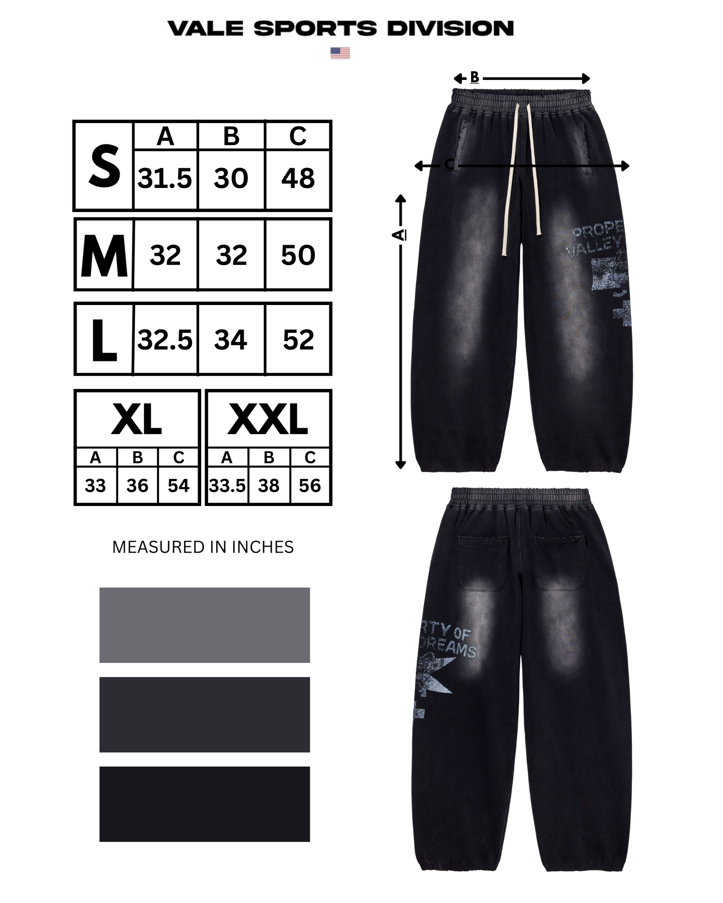 PRISON BREAK SWEATS [BLACK]