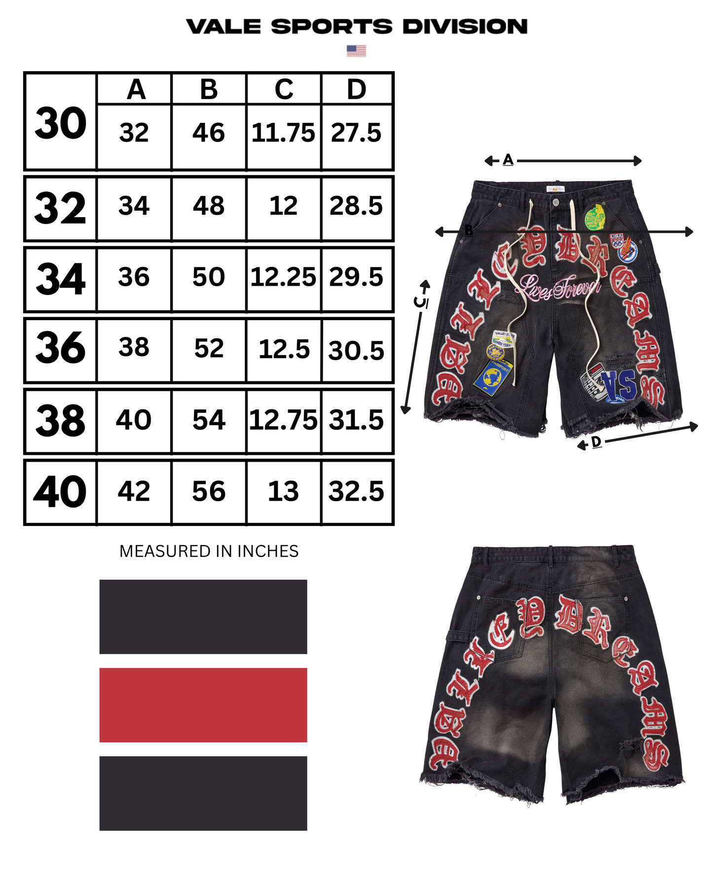 WORKSHOP JORTS [BLACK]