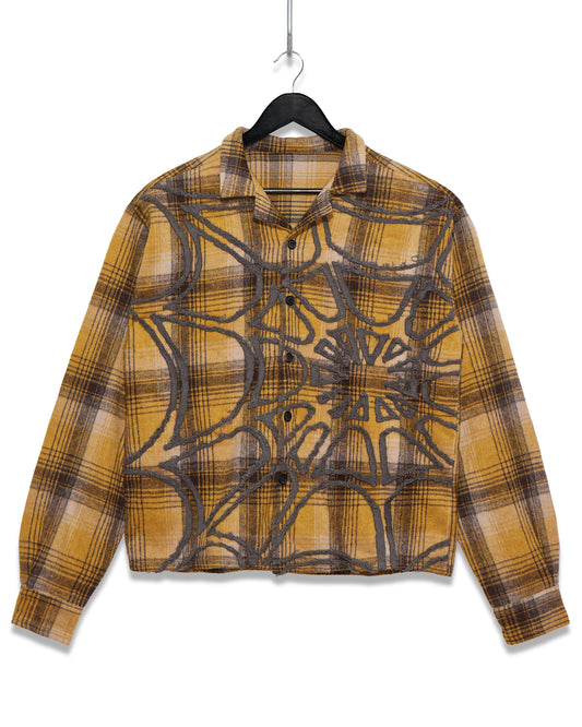 YELLOW WEB FLANNEL